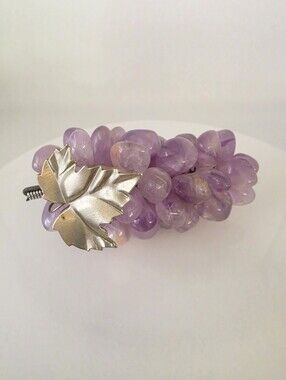 Vintage MCM Mid-Century Modern Cape Amethyst Grape Cluster Medium